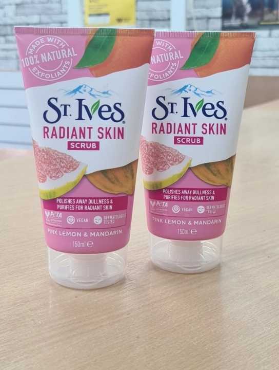 St.%20Ives%20Radiant%20Skin%20Scrub%20Pink%20Lemon%20&%20Mandarin%20150ml%20-%20Facial%20Scrub%20-%20Image%204