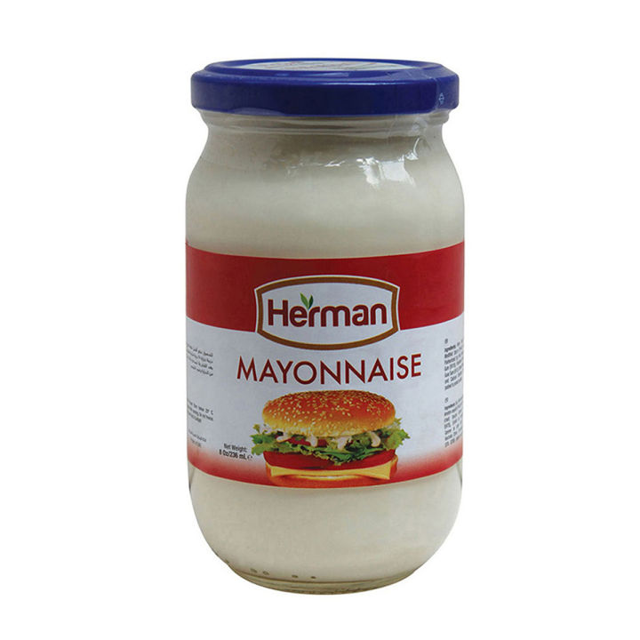 Herman Mayonnaise-236 ml Glass Bottle