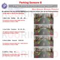 Option 5-Red Sensors-Koorinwoo CPU Intelligent System Car Parking Sensor 8 Rear + Front Camera Mirror Radar Detector Warming System For Android Radio.