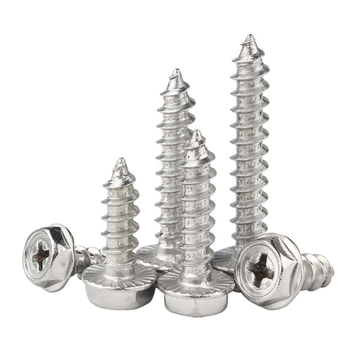 5%20-10%20pcs%20304%20Stainless%20Steel%20Self-Tapping%20Phillips%20Hex%20Screw%20Cross%20Hexagonal%20Flange%20Cross%20Head%20Screws%20Wood%20Nail%20M3%20M4%20M5%20M6%20-%20Image%206
