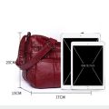 Women Bag Fashion Multi Pocket Shoulder Bag Women's New Versatile Soft Leather Crossbody Bag Women's Middle Aged Mother's Bag. 