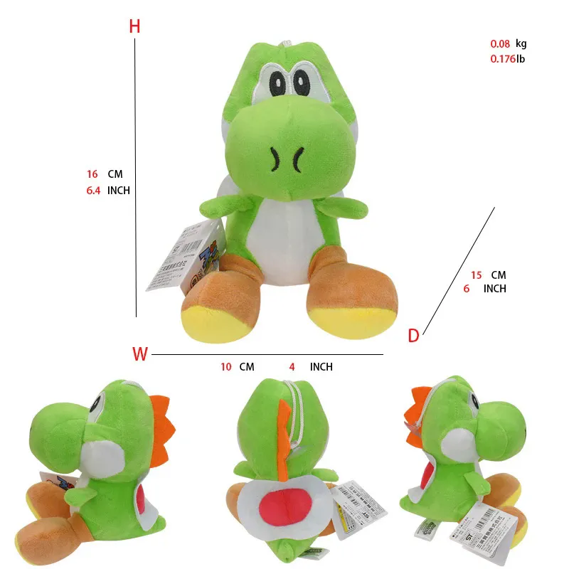 World Of Nintendo Super Mario Green Yoshi Action Figure With Egg Jakks Pacific