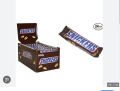 Snickers Chocolate Bar - Box of 24 (50g each). 