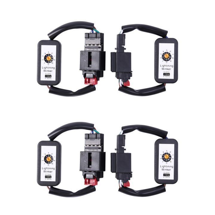 4Pcs Dynamic Turn Signal Indicator LED Taillight Add-on Module Cable Wire for Golf 7 Tail Light
