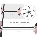 12 Clips Elastic Bed Sheet Grippers Belt Fastener Non-Slip Strap Mattress Clip Fasteners Cover Blankets Grippers Organize Gadget.