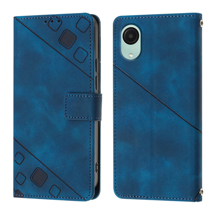 Casing%20For%20Samsung%20Galaxy%20A04%20Core%20Case%20Fashion%20Square%20Pattern%20Flip%20PU%20Leather%20Phone%20Case%20Stand%20Card%20Slots%20Wallet%20Case%20Shockproof%20Folio%20Protective%20Cases%20Cover%20-%20Image%202