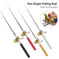 【Xiaofeng】1m Portable Telescopic Mini Pole Ultralight Pen Shape Fishing Rod Fishing Outdoor River Lake.