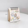 Cute Calendar Minimalist Calendar Student Desk Calendar Small Desk Calendar Line Dog Mini Calendar Coil Calendar.