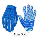 Seibertron Lineman 2.0 Padded Palm Football Receiver Gloves, Flexible TPR Impact Protection Back of Hand Glove Adult Sizes Black XXL