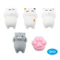 Animals Stress Toys5 Pcs Mochi Squishy Toy Mini Cat Squishy Mochi Squishy Cat Mochi Squeeze Toys Soft Squishy Stress Relief Animal Toys. 