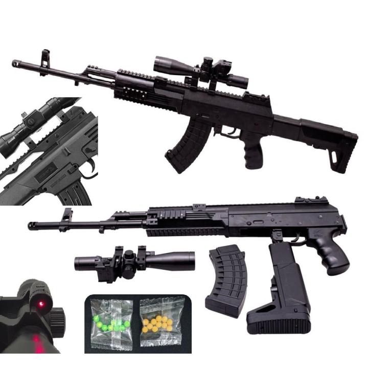G36 Toy Gun Big Size Laser Gun Authentic Look and feel Toy Imported Gun -Black (35''inch)