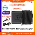 Dell Laptop Adapter For Dell Inspiron 15 3551 3511 3411 3552 3558 3559 5551 5552 5555 5558 5559 5565 5567 5568 5578 7558 7568 7569 7579 Inspiron 11 13 14-3000 15-3000 Series (19.5V-2.31A 45W-4.5mm*3.0mm). 