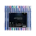 Pentonic Multi-Color Gel Pen Set with Refillable 0.7mm Tips in Elegant Box.