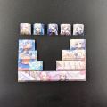 Anime Character Design Custom 12keys Dye-subbed Keycap Space Bar 6.25u Keys Cherry Profile Keycaps For Diy Mechanical Keyboard.