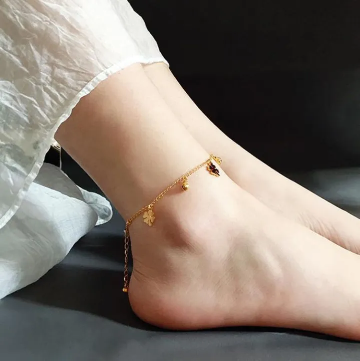 Trendy%20Adjustable%20Fashionable%20Anklets%20for%20Girls%20Simple%20Stylish%20Foot%20Jewelry%20-%20Four%20Leaf%20Clovers%20Bells%20Chain%20Anklet%20for%20Women%20Anniversary%20Gift%20for%20Wife%20Girlfriend%20-%20Image%206