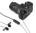 Boya BY-M1DM (Official 2Y Warr) Dual Omni-directional Lavalier Microphone with free tea shirt. 