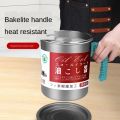 1.4L Multifunction Leakproof Can Grease Container Kitchen Tool Kettle Cooking Separator Frying Pot with Strainer Oil Storage.