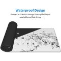 【7Rings Store】（NEW）Black and White Cherry Blossom Gaming Mouse Pad,Large Mouse Mat Desk Pad, Stitched Edges Mousepad, 31.5 x 11.8 Inch. 