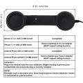 Telephone Handset Receiver MIC for Cellphone, 3.5 mm Socket (Black).