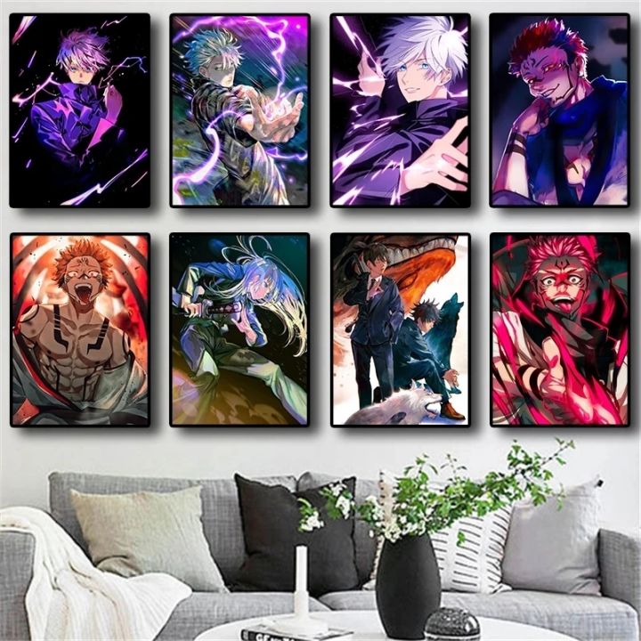 Modular Canvas Jujutsu Kaisen Home Decoration Print Painting Ryomen Sukuna Poster Modern Wall Artwork Pictures For Living Room