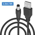5V DC 5.5 2.1mm Jack Charging Cable Power Cord, USB to DC Power Cable.