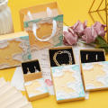 128g Black Card Ink jewelry box Elegant 850g Cardboard Jewelry box Ring Box for Wedding Travel Gift Jewelry storage Personal. 