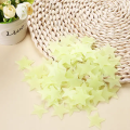 100pcs Glow in the Dark Luminous Star Stickers - 3cm PVC Halloween Home Decoration for Kids. 