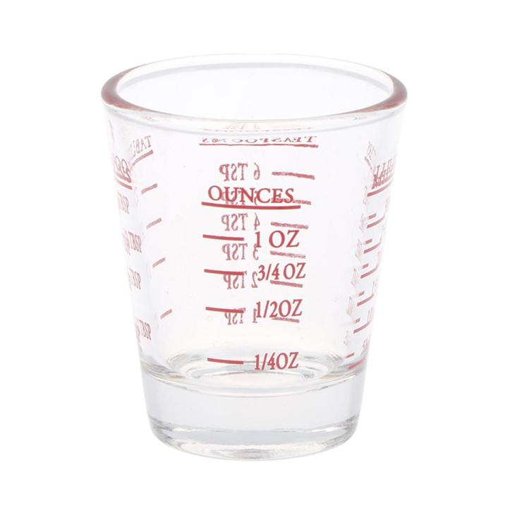 1Pc 50/100 ML Glass Measuring Cup With Scale Shot Glass Liquid Glass Ounce Cup