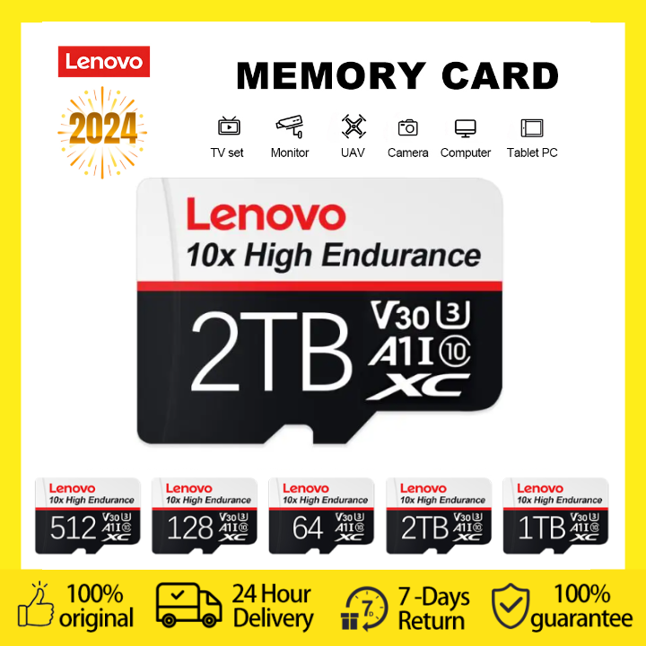 Lenovo 1TB Memory SD Card 64 128GB 2TB High Speed SD Card SD/TF Flash ...