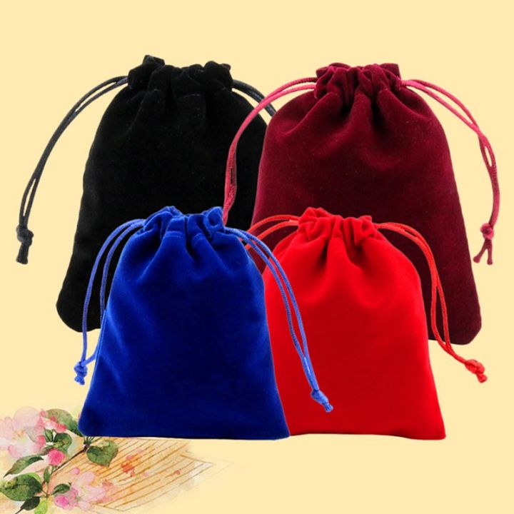 10pc/set%20Drawstring%20Velvet%20Pouch%20Ring%20Necklace%20Ea%20ing%20Bag%20Jewellery%20Bag%20-%20Image%203