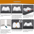 ZOROOM Double Push to Open Cabinet Door Catches Heavy Duty 2 Pack Magnet Push to Open Door Latch Touch Latches for Kitchen Door.