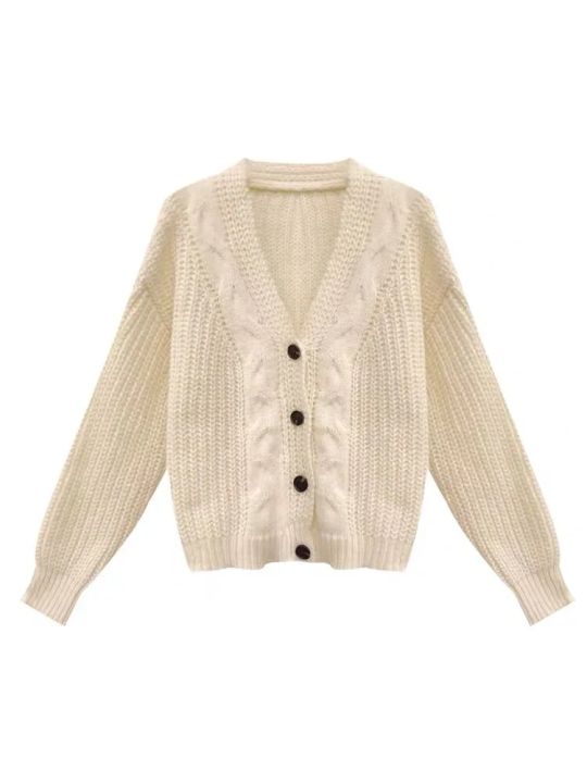 Button%20Front%20Cable%20Knit%20Cardigan%20Women's%20Vintage%20Long%20Sleeve%20Sweater%20Jacket%20Ladies%20Korean%20Fashion%20Autumn%20Winter%20Knitwear%20-%20Image%206