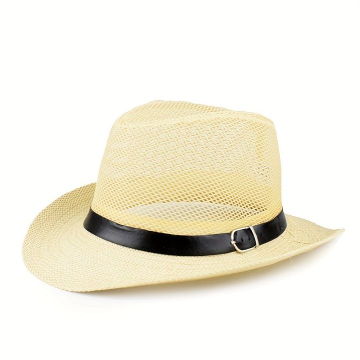 Hats%20for%20Men%20Middle-aged%20and%20Elderly%20Summer%20Linen%20Sun%20Hat%20Small%20Top%20Hat%20Sun%20Block%20Hat%20Outdoor%20Straw%20Hat%20-%20Image%208
