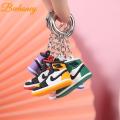 Cute mini AJ shoes 3D shoe keychain keychain pendant Sneakers Keychain Key Ring Fashion Airmax Yeezy Air Jordan Gift for man. 