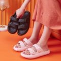 Fashion Buckle Thick Platform Slippers Women Home Soft Sole eva Cloud Slides Sandals Woman 2023 Summer Non Slip Beach Flip Flops. 