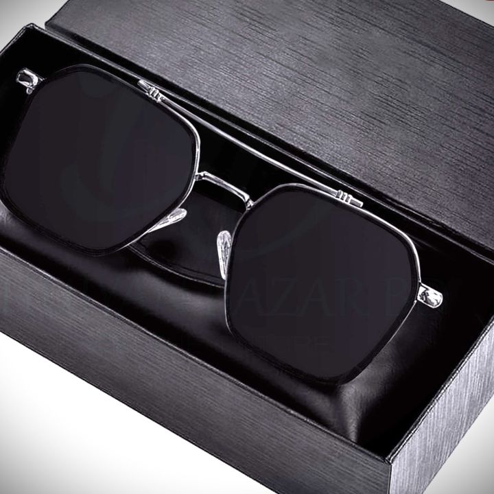 Update Brands Design Anti-Riflective Mirror Sunglasses Fashion Metal Square Glasses Classic Men Out Door Sun Chashma Uv400 - Sun Glass For Men & Women