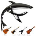 Shark Guitar Capo Zinc Alloy Capo with Pick ,Silver.