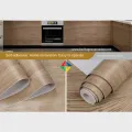 Wood grain self-adhesive wall stickers waterproof PVC wallpaper mural furniture decoration stickers home wallpaper 4x2 feet. 