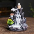 Backflow Incense Holder Waterfall Incense Burner Home Decor Aromatherapy Ornament Incense Cones with Backflow Incense Cones.