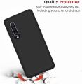 Samsung Galaxy A50/A50s Premium Silicone Matte Soft Phone Case - Black - Phone Back Cover. 