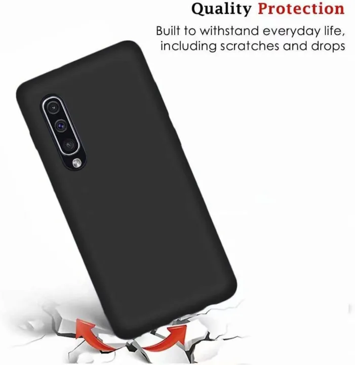 Samsung%20Galaxy%20A50/A50s%20Premium%20Silicone%20Matte%20Soft%20Phone%20Case%20-%20Black%20-%20Phone%20Back%20Cover%20-%20Image%204
