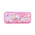 Cute cartoon cream glue handmade DIY stationery box pencil case children's handmade homemade creative pencil case material pack. 