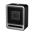 Hands-free USB Wired 1D 2D QR ba-rcoder Scanner Desktop Omnidirectional ba-r Code Reader Platform with Top Trigger Button Support Continue Scan/Auto Sense Mode for Supermarket Retail Store Mo-bile Payment Computer Screen.