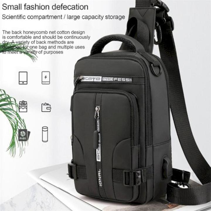 Multipurpose Using Sling Bag For Men Women Waterproof