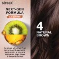 Streax Gel Hair Colour Natural Brown 4 150mI Long Lasting Hair Color, easy to use Ammonia Free Hair Color, No Paraben & Sulphate.