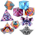 New Pinhang Magnetic Rubik Cube Funny Variety Changeable 3d Geometric Magic Cube. 