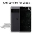 Matte HD Transparent Anti-Spy Hydrogel Soft Film for Google Pixel 8 7 Pro 6 6A Anti-Shatter Privacy Screen Protector No Glass. 