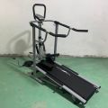 Lucky Star 4 In 1 Manual Treadmill Jogger Deluxe Model For Home Gym Ab Care (Silver & Black). 