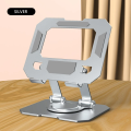 Tab & mobile holder Adjustable Foldable Carbon Steel Tablet Stand 360 Rotation Phone Holder Portable Hollow Heat Dissipation for iPad.