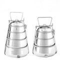 Mandira Stainless Steel Lunch Box Food Carrier indian 4-Lier. 